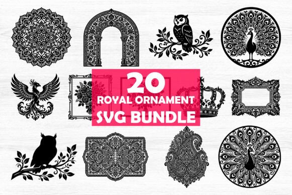 20 Royal Ornament SVG Bundle Review