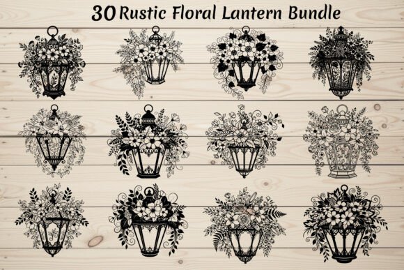 30 Rustic Floral Lantern Bundle Review