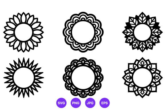 Black White Floral Circle Frames Review