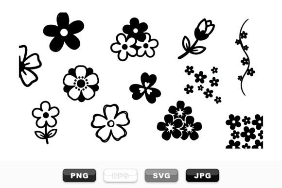 Simple Black Floral Clipart Set: A Designer's Real-World Embroidery Review