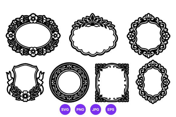 Vintage Floral Ornate Frame Vector Set Review